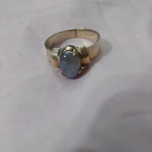 Stunning Feroza Stone Ring In A Silver Band